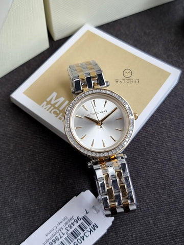 Michael Kors Women’s Quartz Stainless Steel Silver Dial 33mm Watch MK3405